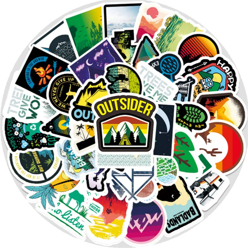 

10/30/50PCS cartoon outdoor graffiti stickers suitcase guitar laptop decoration toys wholesale