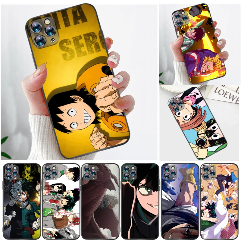 

My Hero Academia Tomura Boku Todoroki Shouto Dabi Shigaraki Bakugou Katsuki Phone Case For iPhone 11 11Pro MAX Coque Carcasa