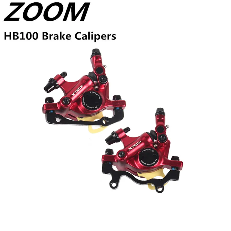 

ZOOM XTECH HB100 Hydraulic Disc Brake Calipers Front & Rear Black Red Gold Blue Purple Brake For MTB Bicycle Brake Set