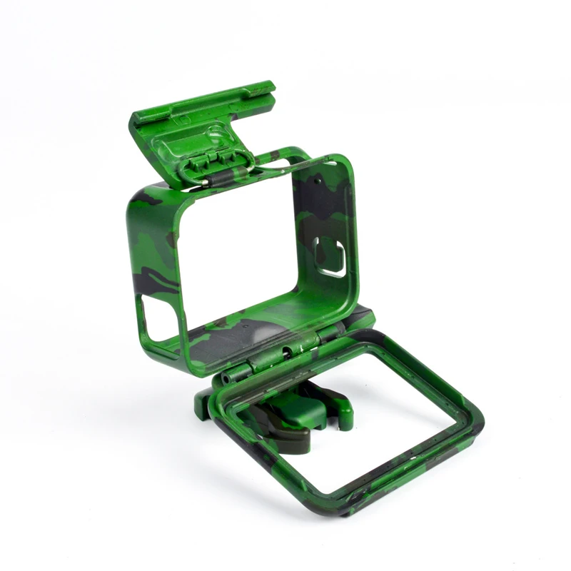 Camouflage Plastic Protective Frame For GoPro Hero 7 6 5 Housing Border Shell Case Action Camera Accessories | Электроника