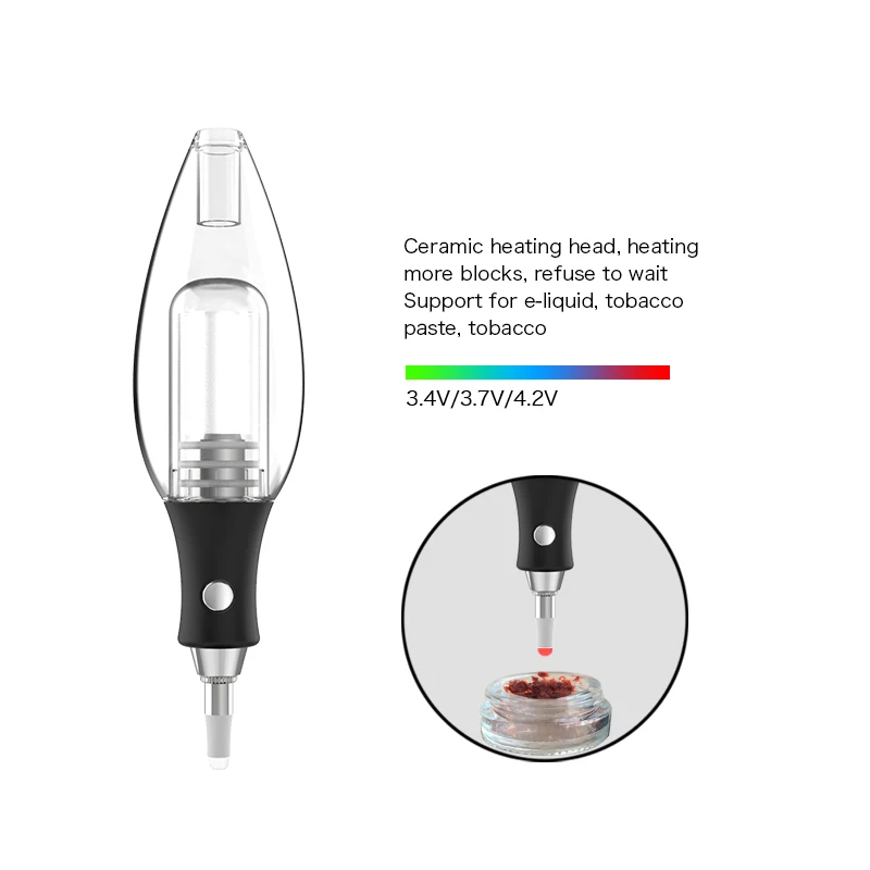 

New Dabcool W3 Electric Dab Rig Wax Smoke Pipe DIY Tobacco Pipes Mini Metal Tip Smoking Tool Smokers Gifts Exseed