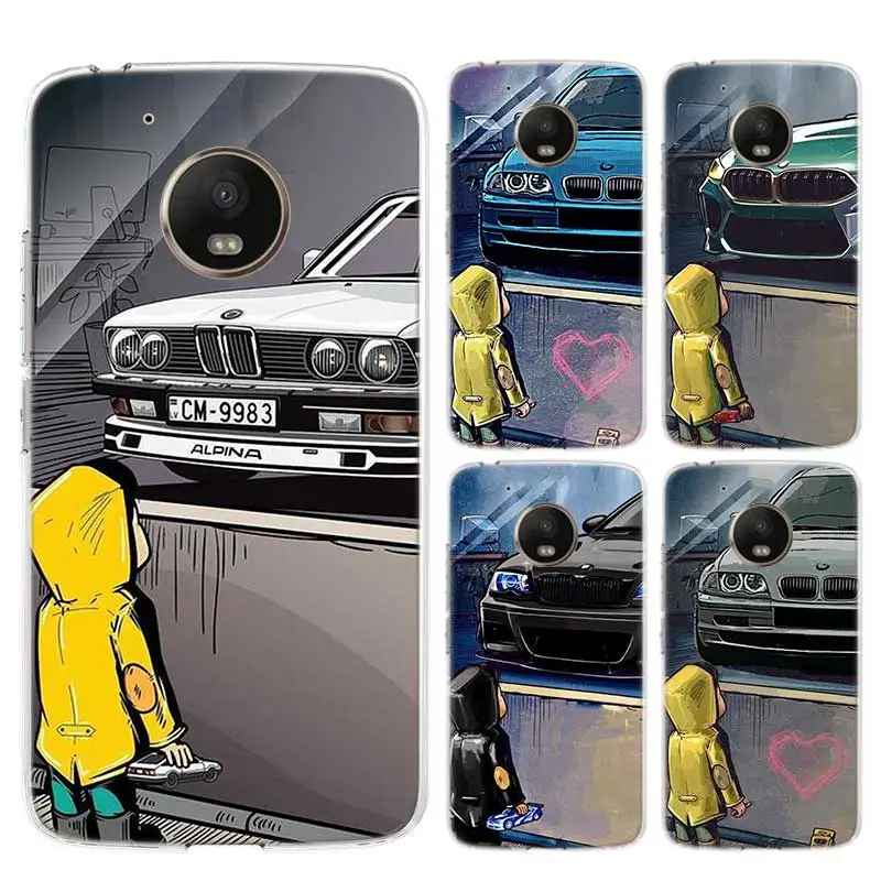 

Boy See Sports Car Jdm Drift Case For Motorola G7 G9 G8 Power Soft TPU Cover Moto G6 Play G5S G5 E5 E6 Plus Coque Shell