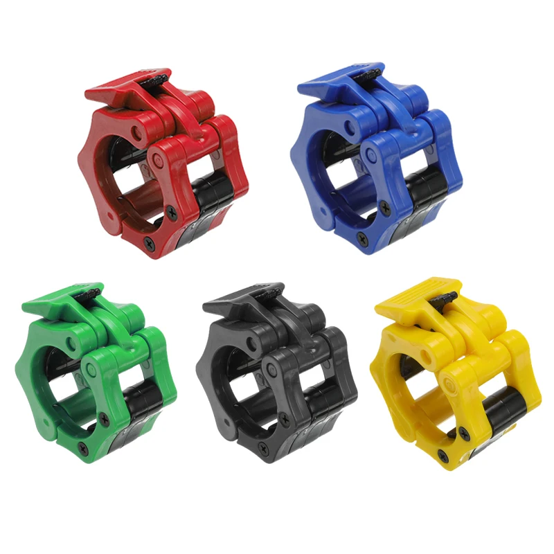 50mm Spinlock Collars Barbell Clips Clamp Weight lifting Bar Spinlock Collars Gym Dumbbell Fitness Body Building 5 Colors