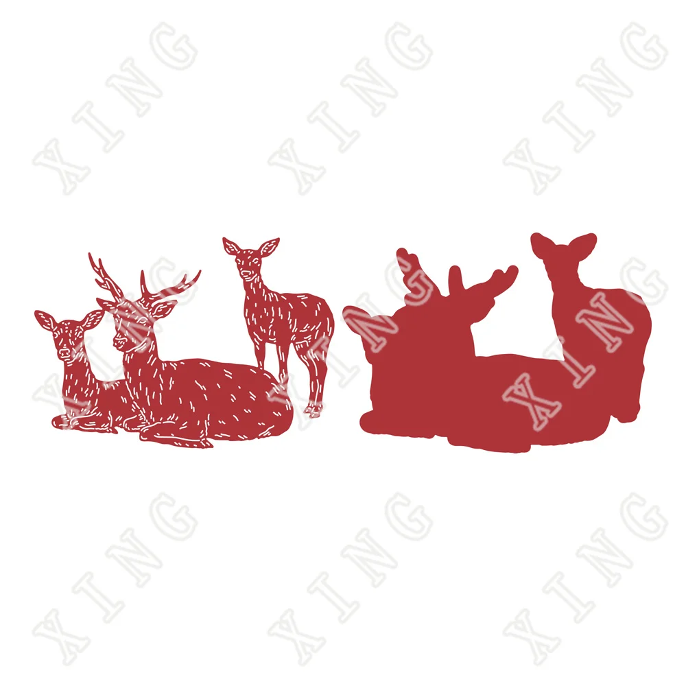 

Diy New Deer Hoofed Craft Metal Cutting Dies Embossing Mold Paper Greeting Card Scrapbooking Decoration Blade Punch Templates