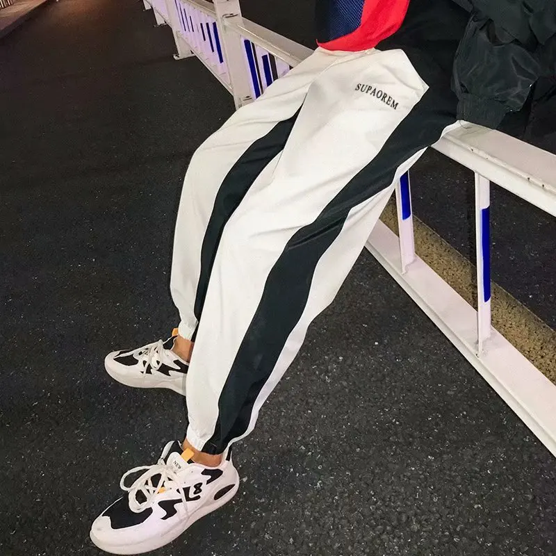 Летние Новые мужские повседневные штаны в японском стиле трендовые брюки с