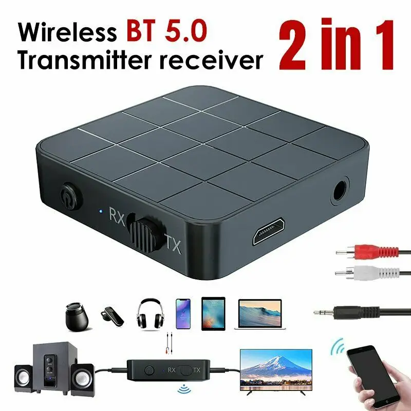 IMars KN321 bluetooth 5 0 аудио приемник передатчик AUX RCA USB 3 мм разъем стерео адаптер для ТВ