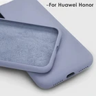 Чехол-накладка для huawei honor 10i, 8, x, 8, 9, 9x, 10x lite, 20, 20 pro, из жидкого силикона