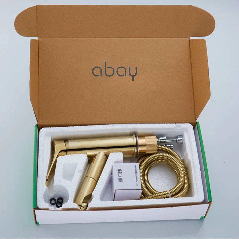 

Full copper washable telescopic faucet, hot and cold mixing faucet, bathroom wash basin waterfall tap