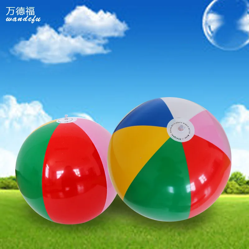 3 Подвеска кусочки цветной надувной пляжный шар 40 см открытый игровой детский