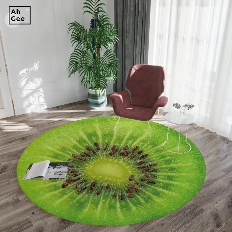

Детский ковер, современный ковер для гостиной, Детский ковер с фруктовым принтом, 3d ковер, мягкие ковры для спальни, круглый коврик для детей