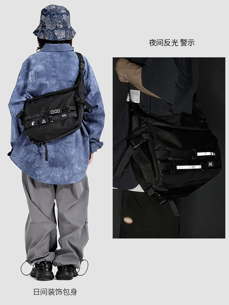 

Unisex Messenger Bag Techwear Women Bags 2020 Urban Functional Bag Fixed Gear Backpack Crossbody Bags for Women