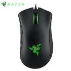 Оригинальная Проводная игровая мышь Razer DeathAdder Essential 6400DPI, мышь, оптический сенсор, 5 кнопок, для ноутбука, ПК, геймера