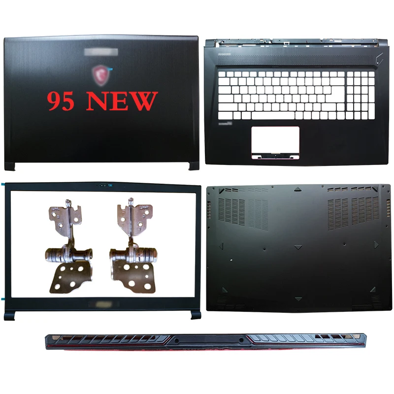 

Новая задняя крышка для ЖК-экрана ноутбука/Передняя панель/петли для ЖК-экрана/крышка с петлями/Упор для рук/Нижняя крышка для MSI GS73 GS73VR MS-17B1