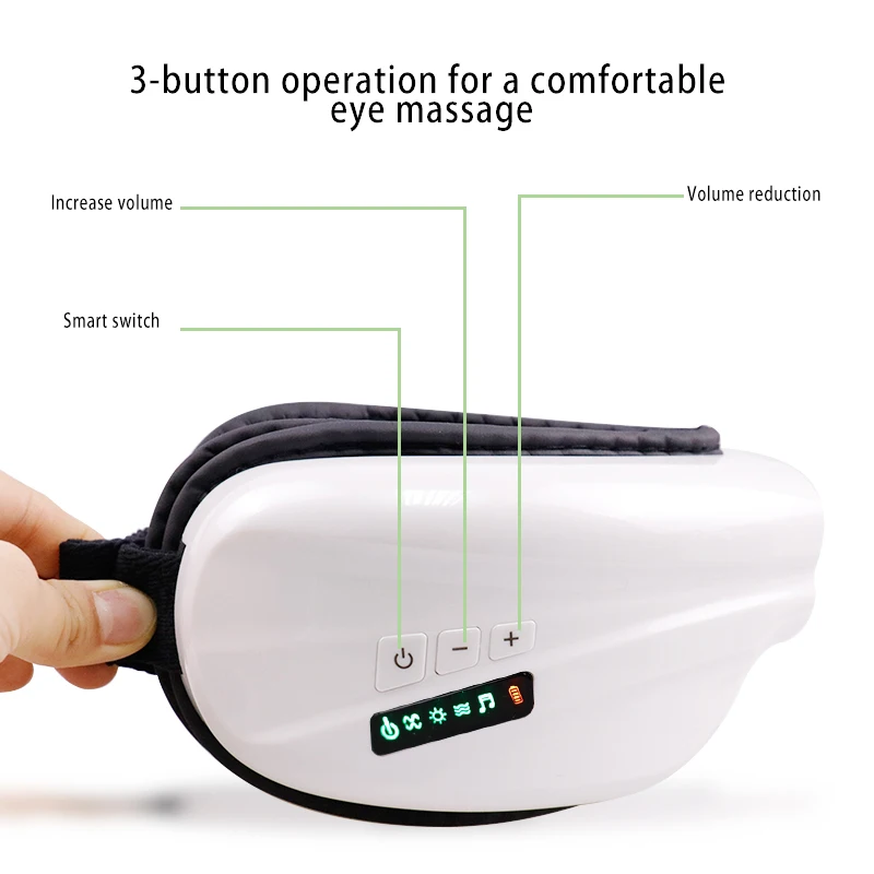 Электрический массажер для глаз с воздушным давлением маска накладная мягкая