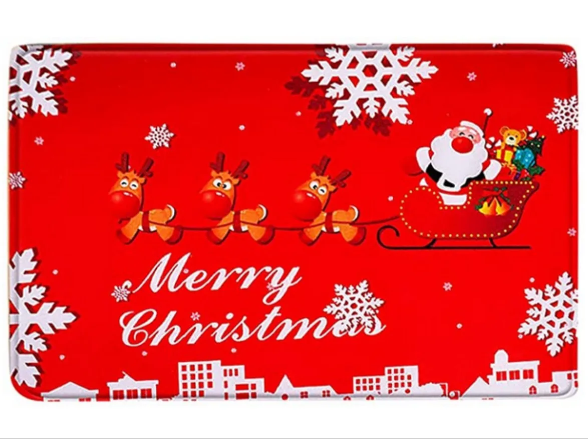 

Christmas Doormat Bedroom Entrance Doormat Non-Slip Xmas Pattern Home Floor Gnome Decoration For Living Room Carpet Bathroom Rug