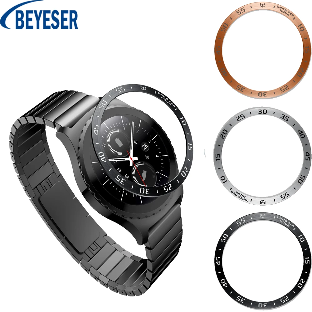 20 мм ободок из нержавеющей стали Стильная рамка чехол для Samsung Gear S2 Классическая
