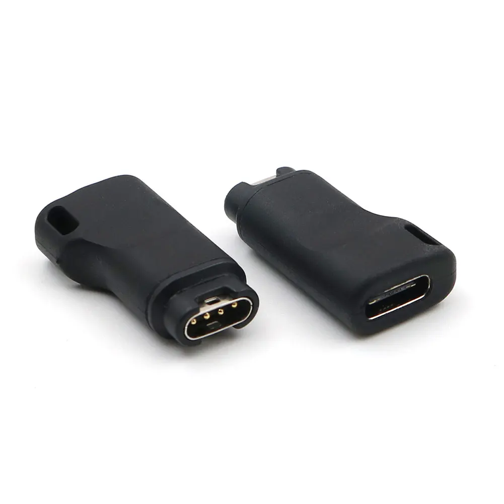 

USB 3.1 Type C 4-контактный зарядный адаптер для умных часов T84D Тип C зарядный преобразователь для Garmin Vivoactive3 подход S40/S60/X10/S10