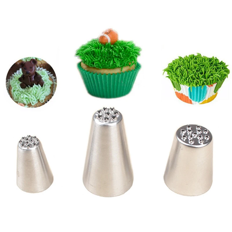3 шт. металлические насадки для украшения торта из нержавеющей стали | Дом и сад