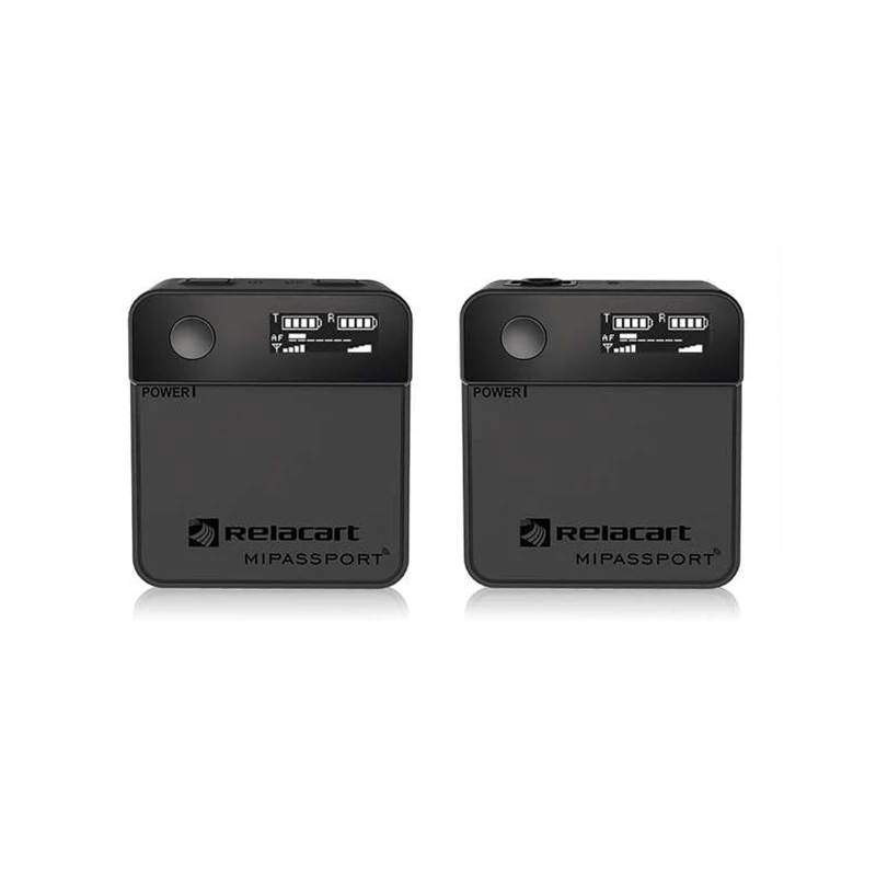 Беспроводная микрофонная система Relacart Mi1 2 4G комплект приемника передатчика