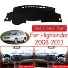 Противоскользящий коврик для приборной панели Toyota Highlander XU40 Kluger 2008  2013, накладка от солнца, аксессуары для ковров 2009 2011 2012