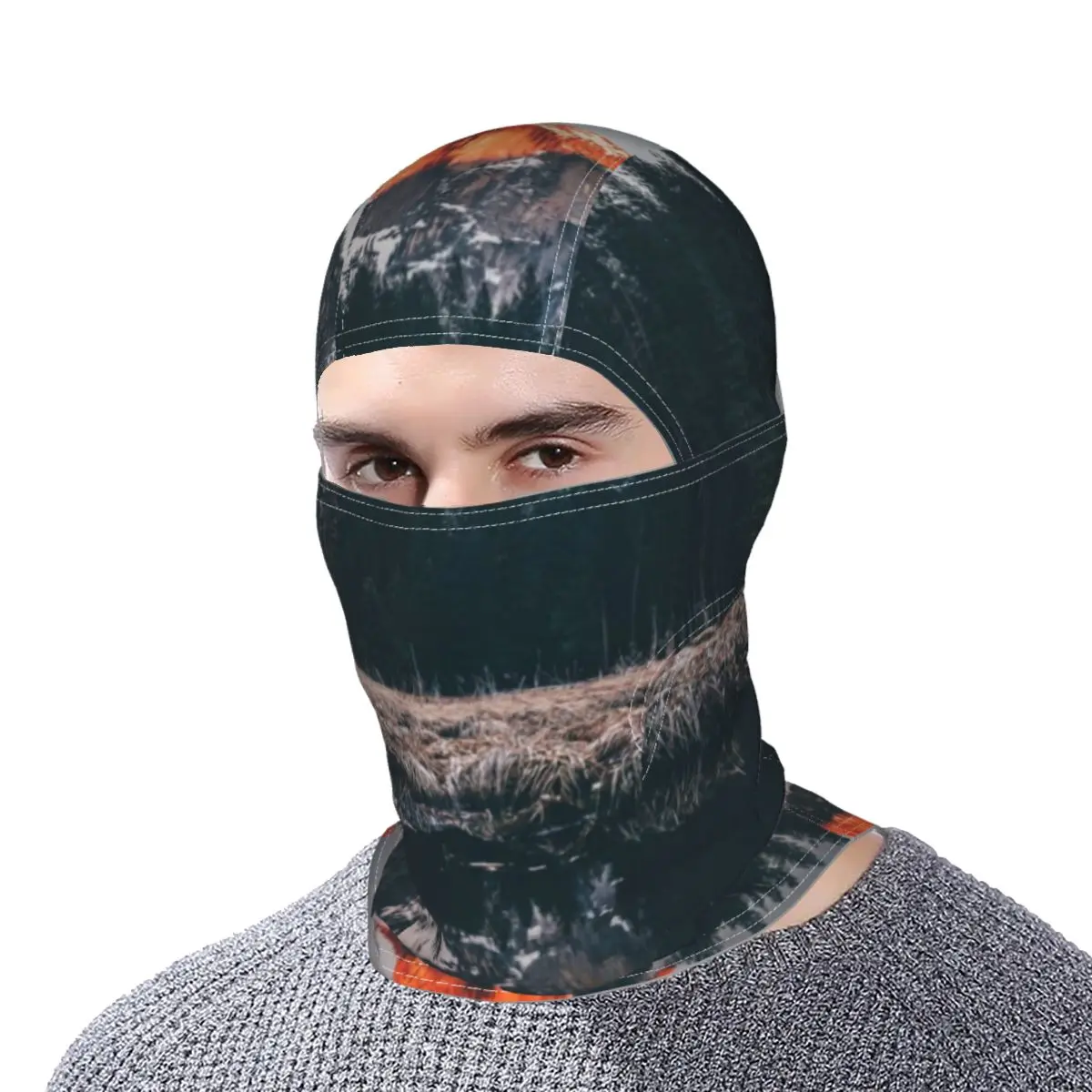 

2021 художественная маска с рисунком озера для спорта на открытом воздухе для верховой езды солнцезащитный головной убор Балаклава для девоч...