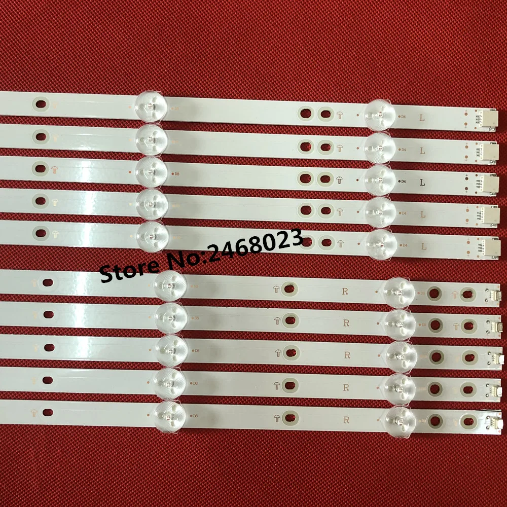 10 шт./компл. светодиодный Подсветка полосы для 50PUS6162/12 50PUS6703 50PUS6753 50PUS7383/12 50PUS6523/12
