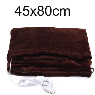 45x80cm ordinary USB Автомобильное домашнее электрическое грелочное одеяло, коврик на плечо, для шеи, для мобильного отопления, шаль, USB, мягкий, 5 В, 4 Вт, зимний теплый автомобиль для здоровья - Цвет: 45x80cm ordinary