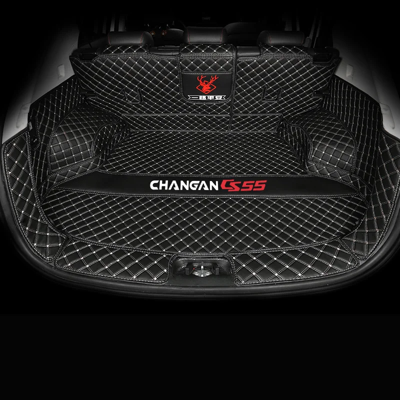 

for changan cs55 leather car trunk mat cargo liner 2018 2019 2020 2022 accessories rug carpet chana boot 2021 rear auto styling