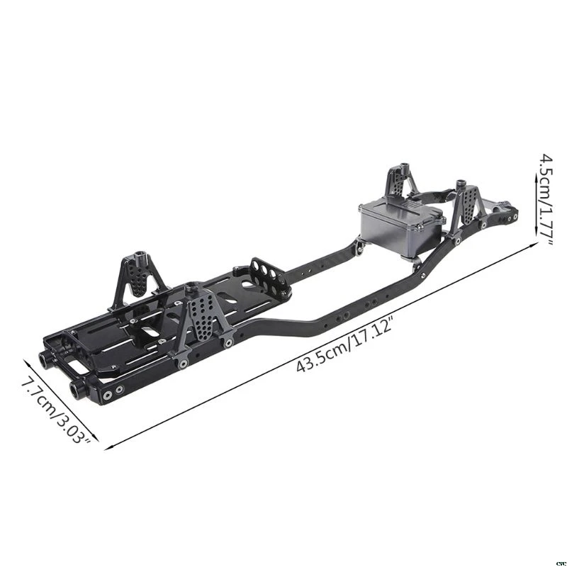 

Carbon Fiber Metal Chassis Frame Girder RC Cars Frame for 1:10 Axial SCX10 D90 Rock Crawler Parts