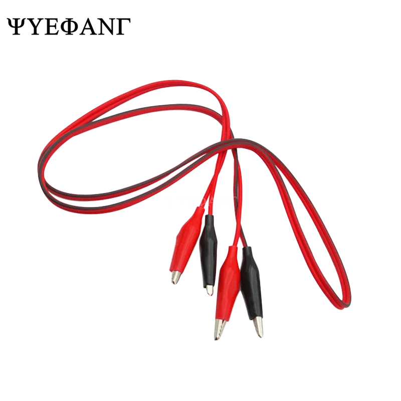 

1 pairs Alligator Clips electric DIY Test Leads Double-ended Crocodile Test Clips red black Electrical Roach Jumper Wire