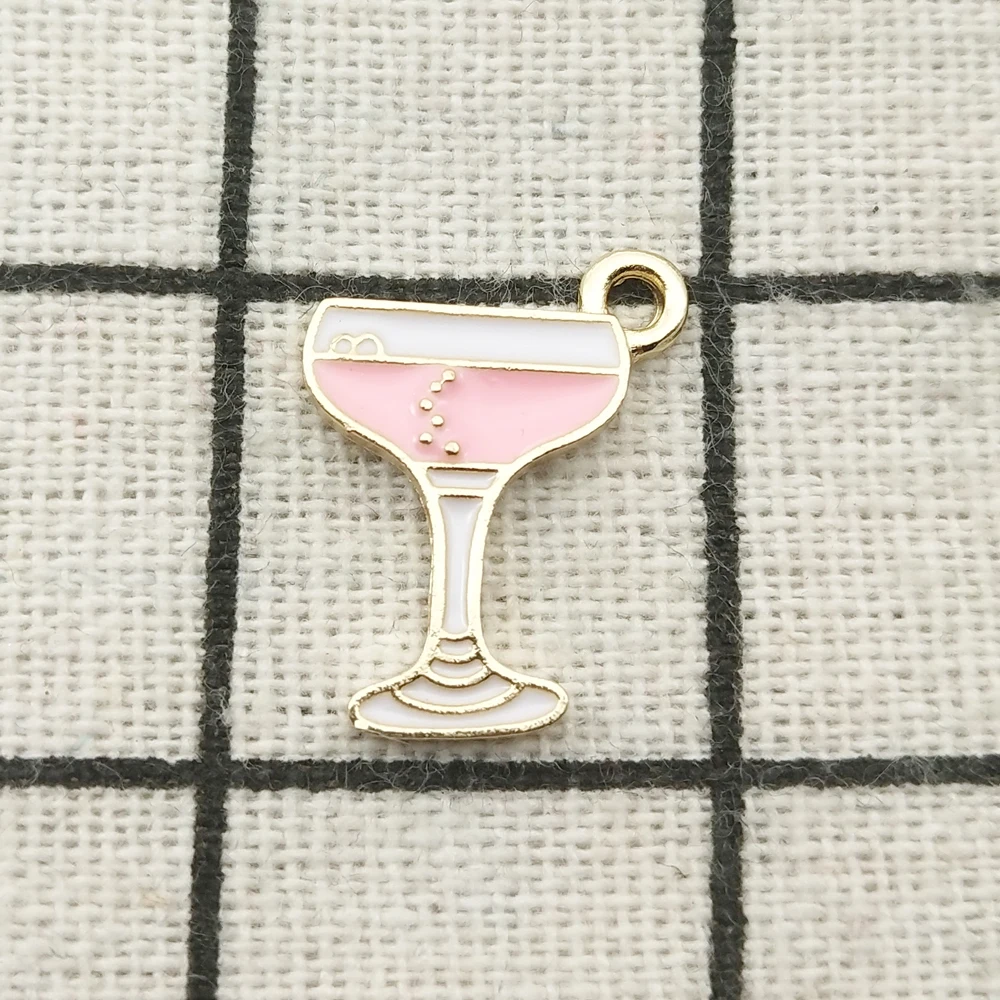 10 шт. эмалированная бутылка вина и чашка очаровательные ювелирные аксессуары