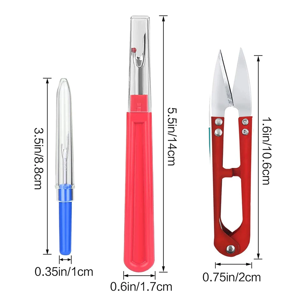 

25Pcs Seam Ripper Thread Remover Kit Stitching Thread Unpicker Thread Cutter Remover with Sewing Clips for Sewing Needlework DIY