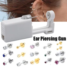 1PC Disposable Sterile Ear Piercing Unit Cartilage Tragus Helix Piercing Gun NO PAIN Piercer Tools Machine Kit Stud DIY Jewelry