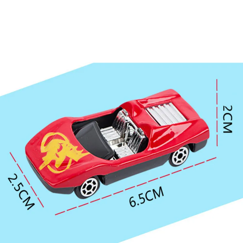 50 шт./компл. автомобильные игрушки костюм из сплава модель автомобиля маленькая