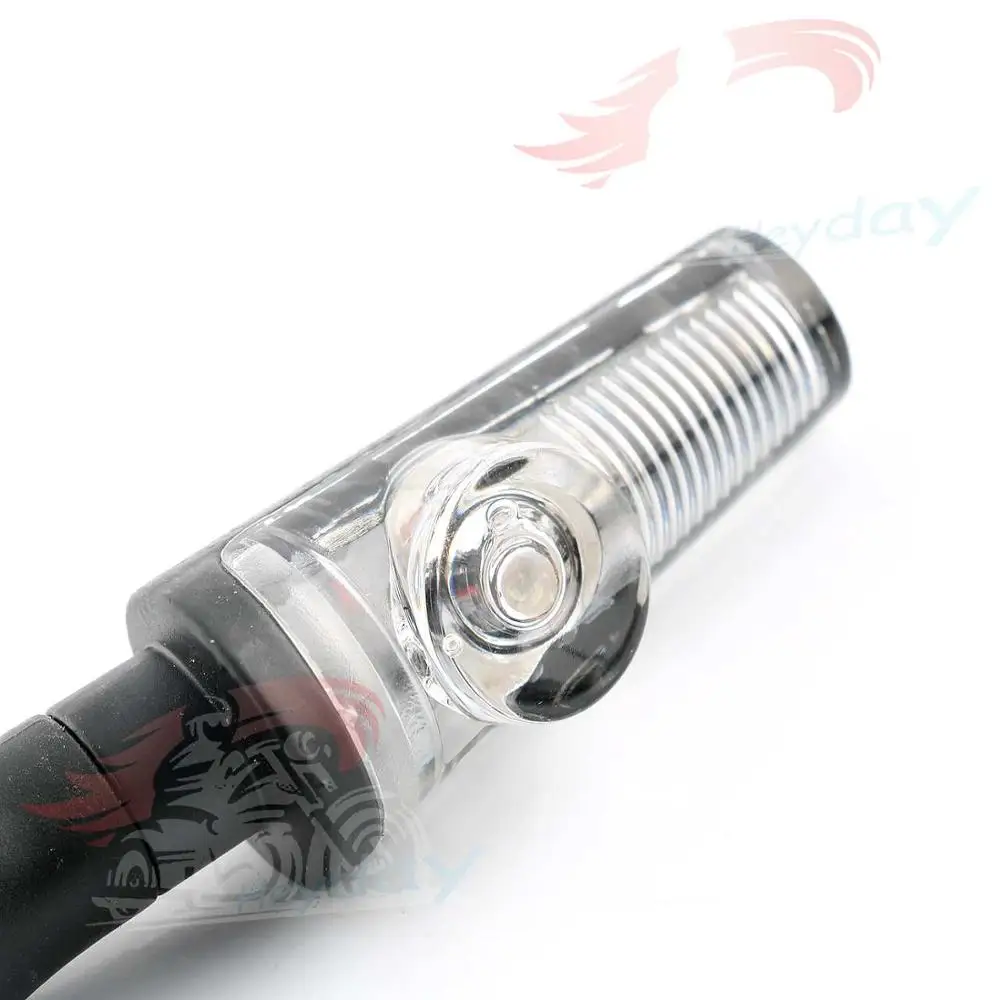 

12V 8mm Universal Motorcycle Turn Signal Light For Rizoma LED Indicator Light Blinker Flasher Lamp Aluminum Alloy Black