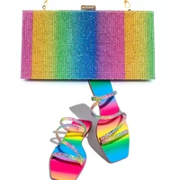 sexy jelly rhinestone women flat shoes 2021 color slippers fashion flat slides multicolor open toe sandals purses set flip flops