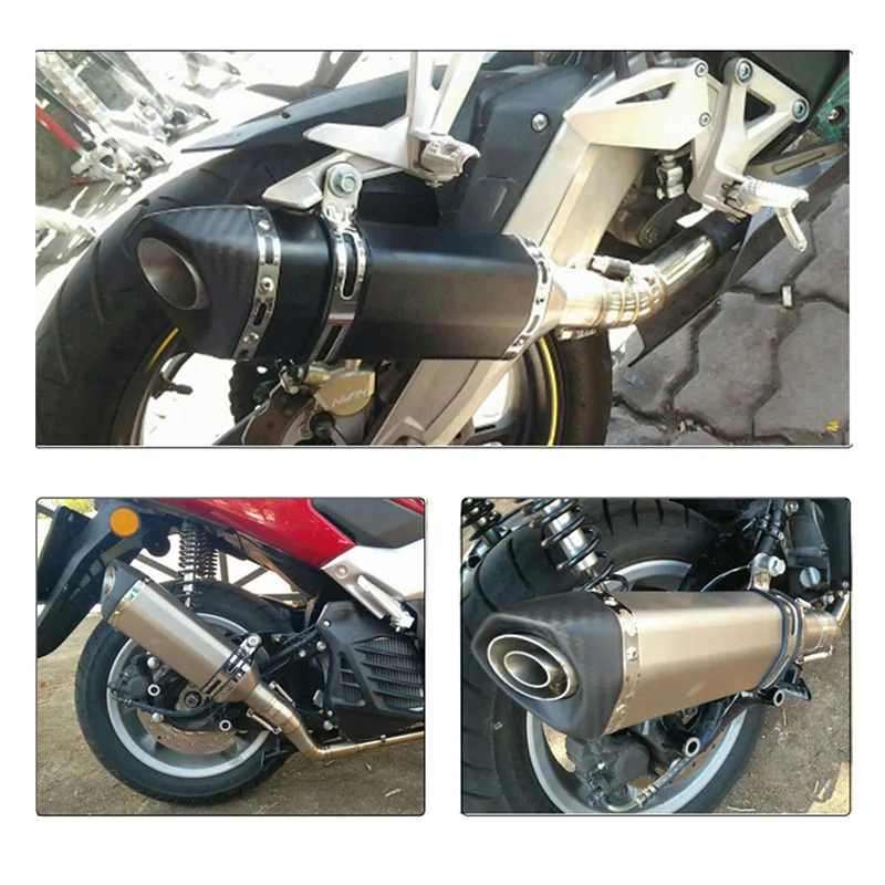 Универсальный мотоцикл модифицированный 51 мм глушитель выхлопной трубы для Honda CB