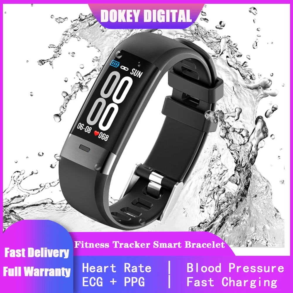 Смарт-часы G36 для мужчин и женщин браслет с фитнес-трекером измерением пульса ЭКГ