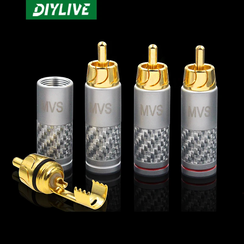 DIYLIVE MVS RCA Lotus Plug аудио усилитель сигнала штекер DIY Аудио кабель штекер