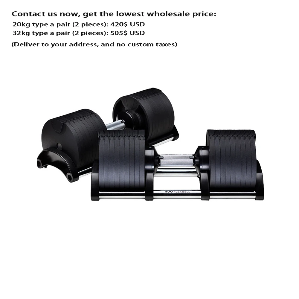 

9 Levels Weight Adjustable Dumbbell Suit Gym Fitness Dumbbells with Stand