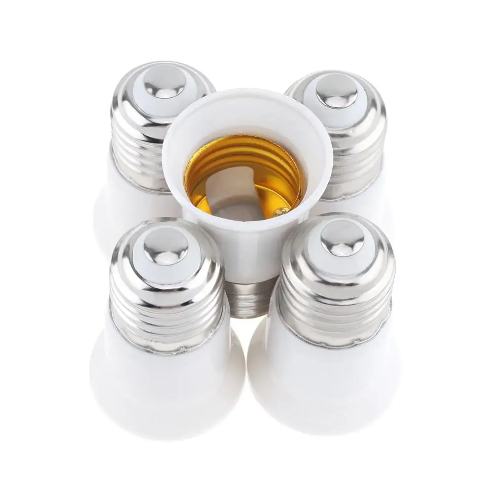 

5pcs E27 To E27 Base Screw Light Lamp Bulb Holder Adapter Socket Converter LED Lamp Base Holder Converters for Home Lighting hot