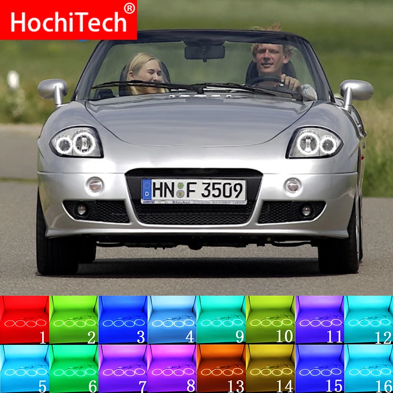 Последняя фара Мульти Цвет RGB светодиодный Ангельские глазки гало кольца дневные