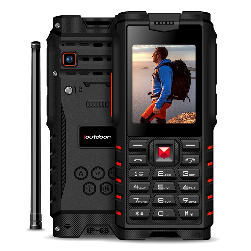 Ioutdoor 4500 мА/ч IP68 Водонепроницаемый противоударный русская клавиатура прочный