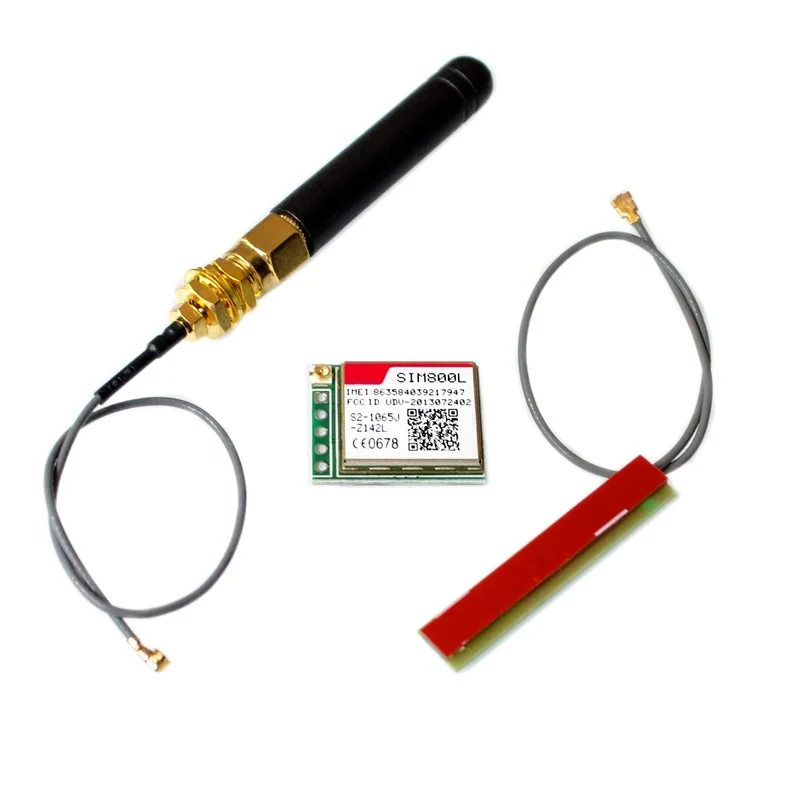 SIM800L беспроводной GSM GPRS модуль Quad Band W/антенна кабельный колпачок|Интегральные