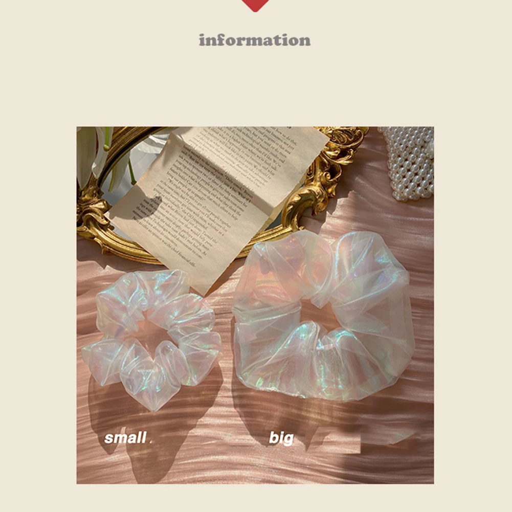 Светоотражающие резинки для волос женские модные русалки кольцо летний женский