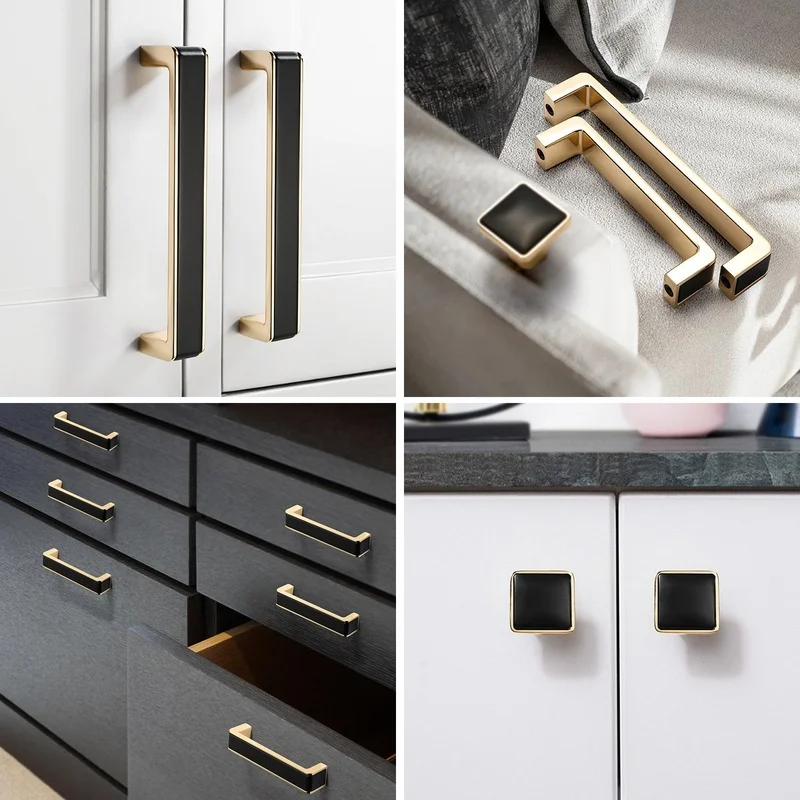 LISM Gold Handle Light Luxury Cupboard Door Drawer Modern Minimalist Cabinet Color Matching New Furniture Handles Pulls | Обустройство