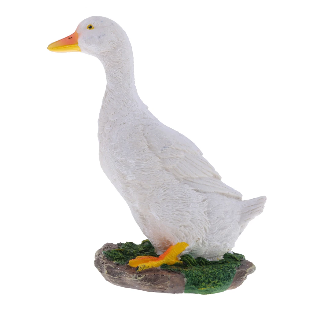 

1x Duck Statue Resin Decorations for Garden Lawn Gifts Crafts