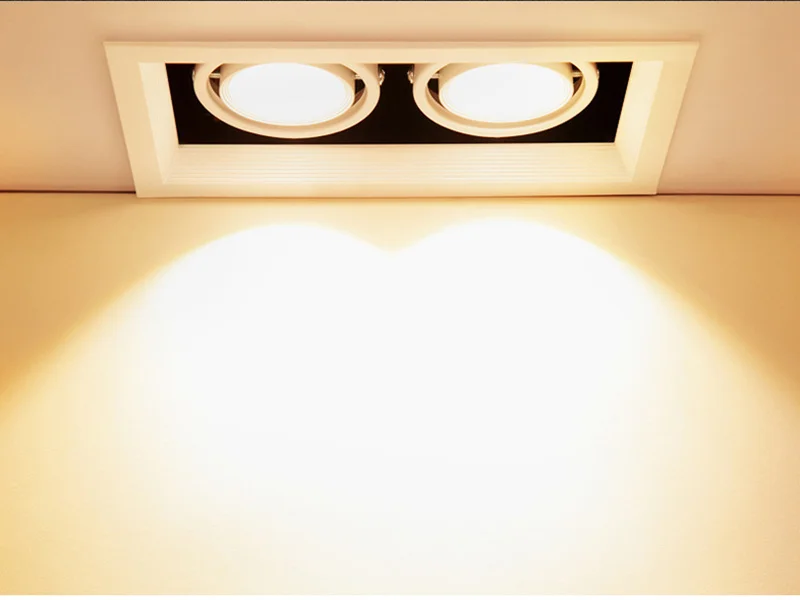 

Super Bright Surface Mounted square LED Downlight COB 10w 20W 30w LED Spot light LED Rotation Ceiling Lamp AC110V 220V + Driver