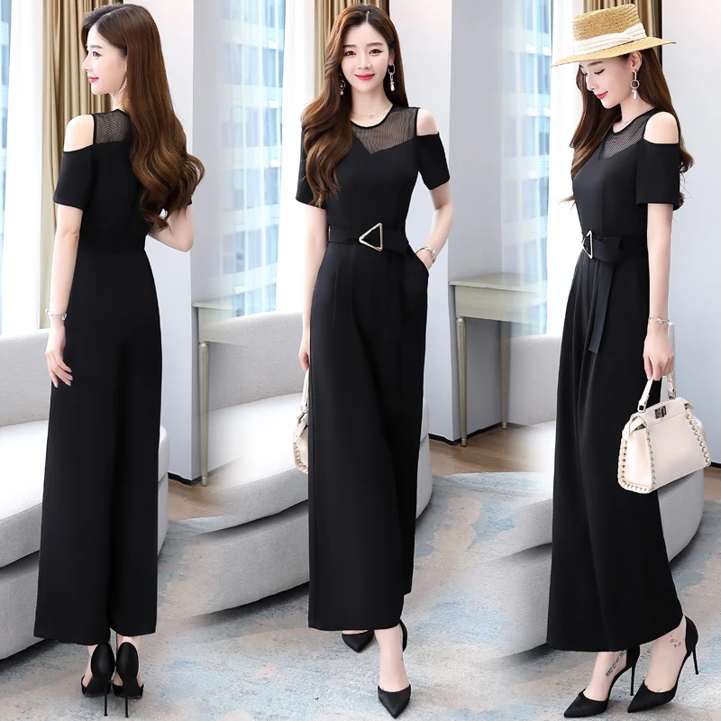 Женские летние длинные Комбинезоны новые пикантные комбинезоны в Корейском