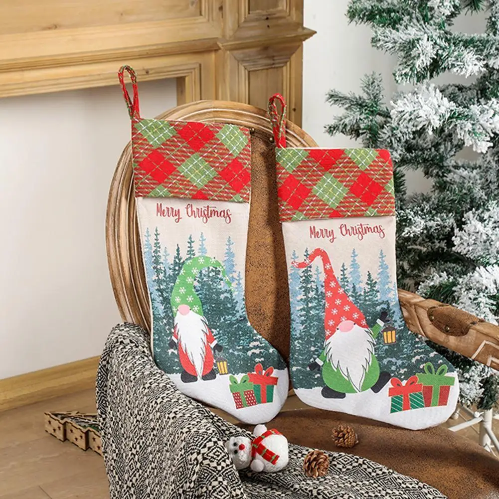 

Мешок для конфет, рождественские украшения для дома, рождественские носки, украшения для рождественской елки, новый год 2022, рождественские ...